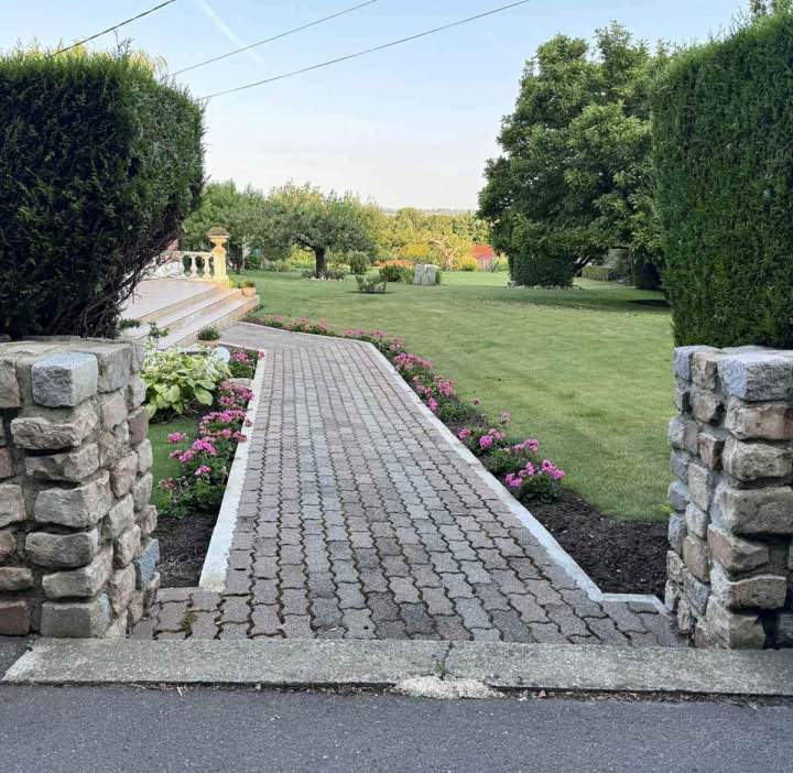 Aménagement de pavage près d'Arras